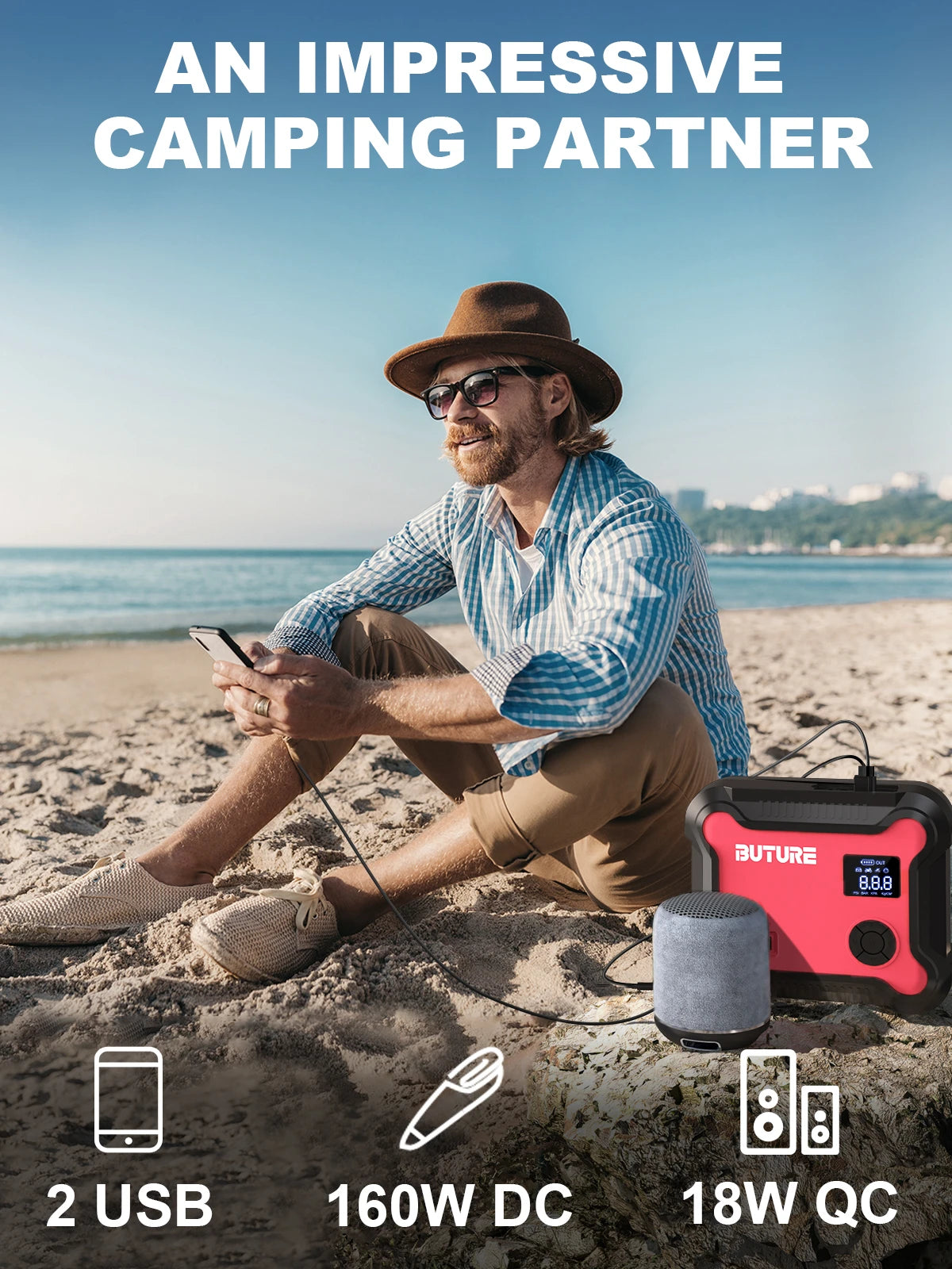 Buture 5-in-1 Jump Starter