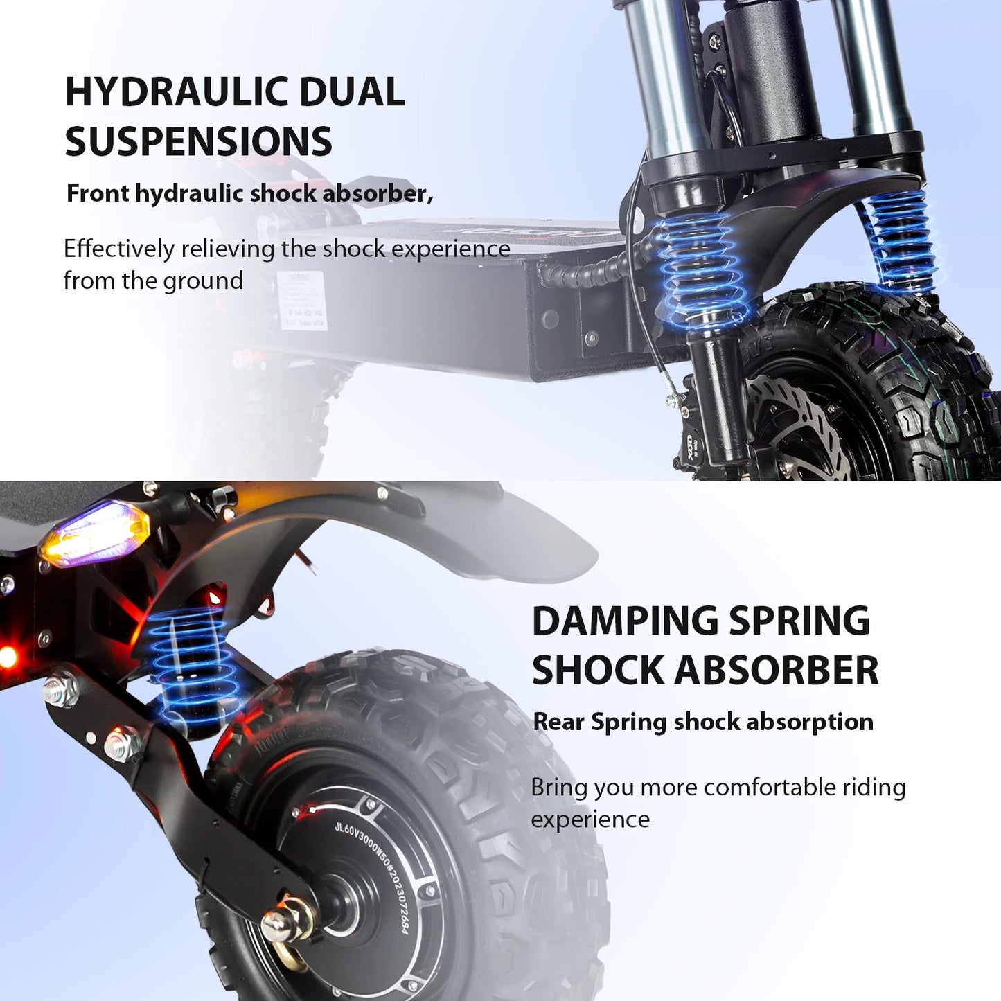 6000W Folding Off-Road Scooter