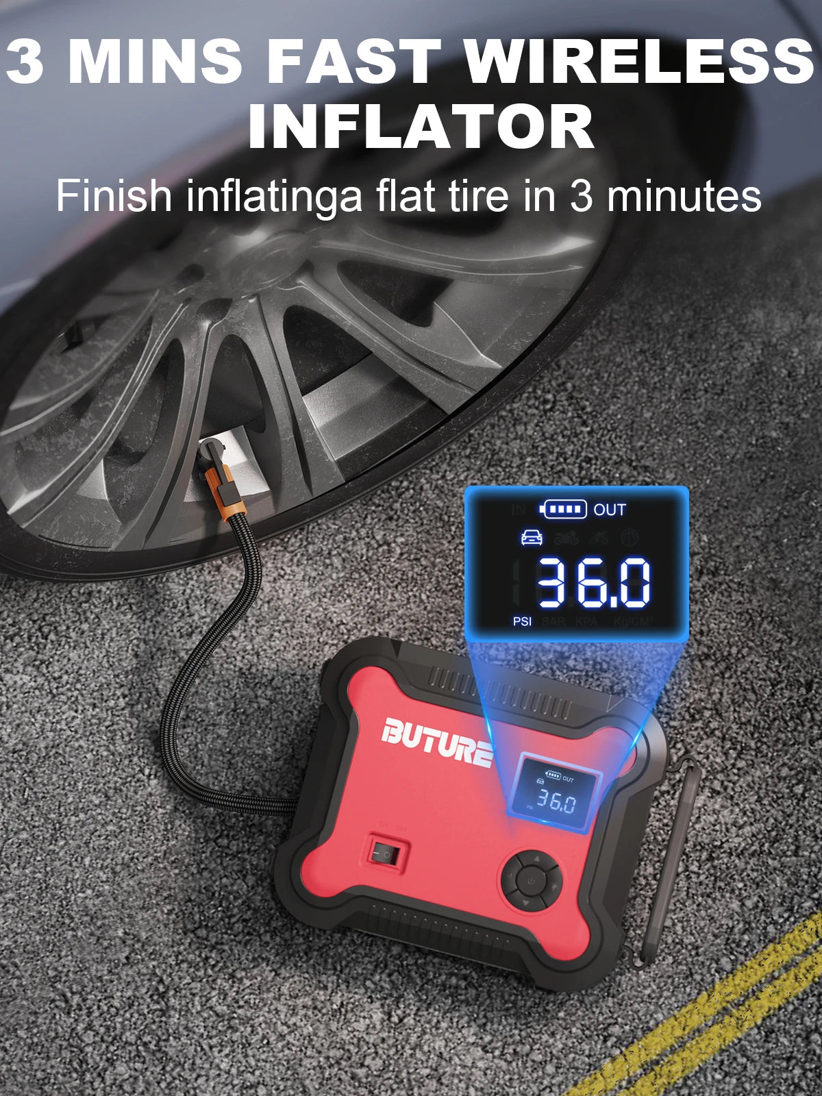 Buture 5-in-1 Jump Starter