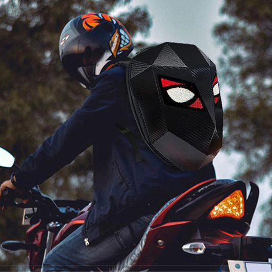 LED Display Motorcycle Backpack