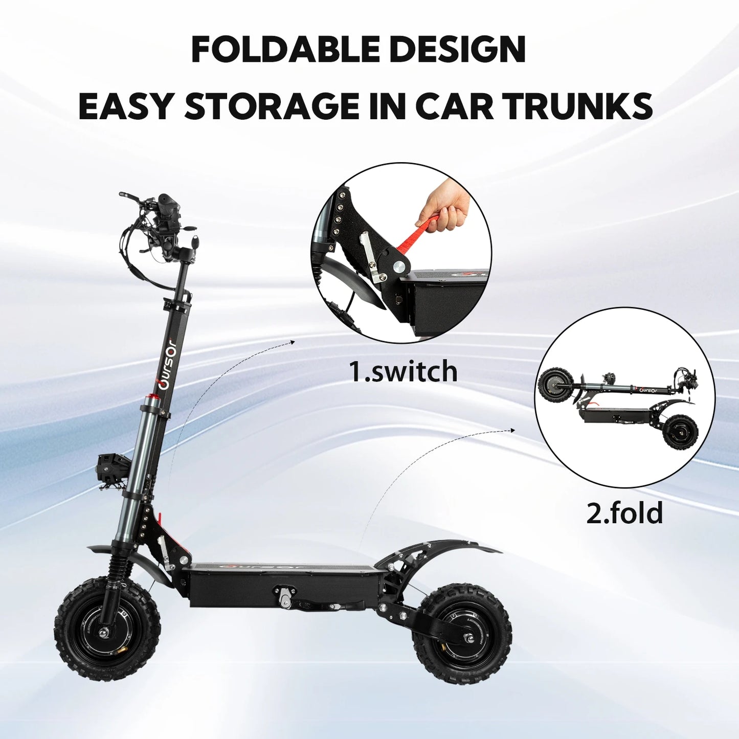 6000W Folding Off-Road Scooter