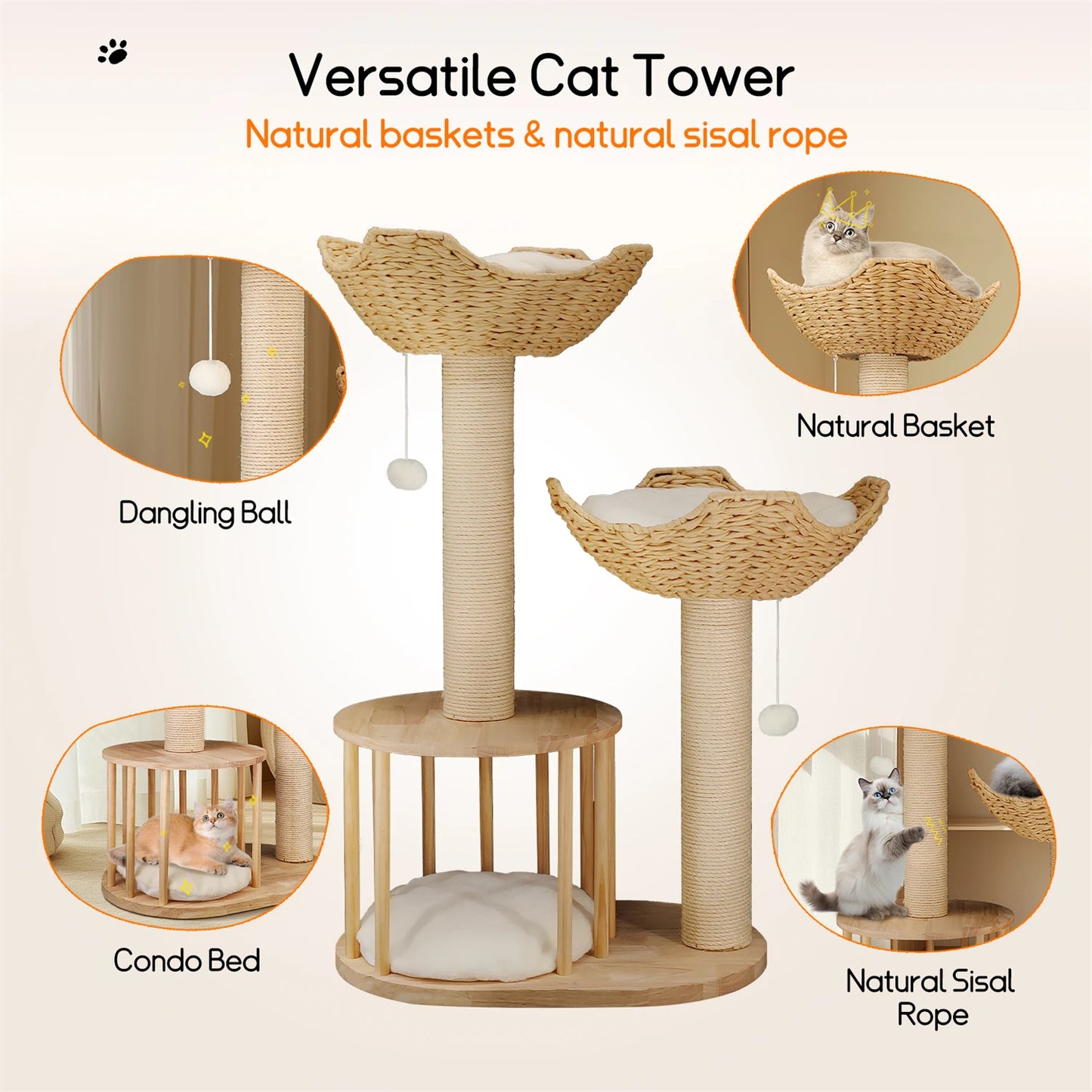 Tall Multilevel Cat Tree