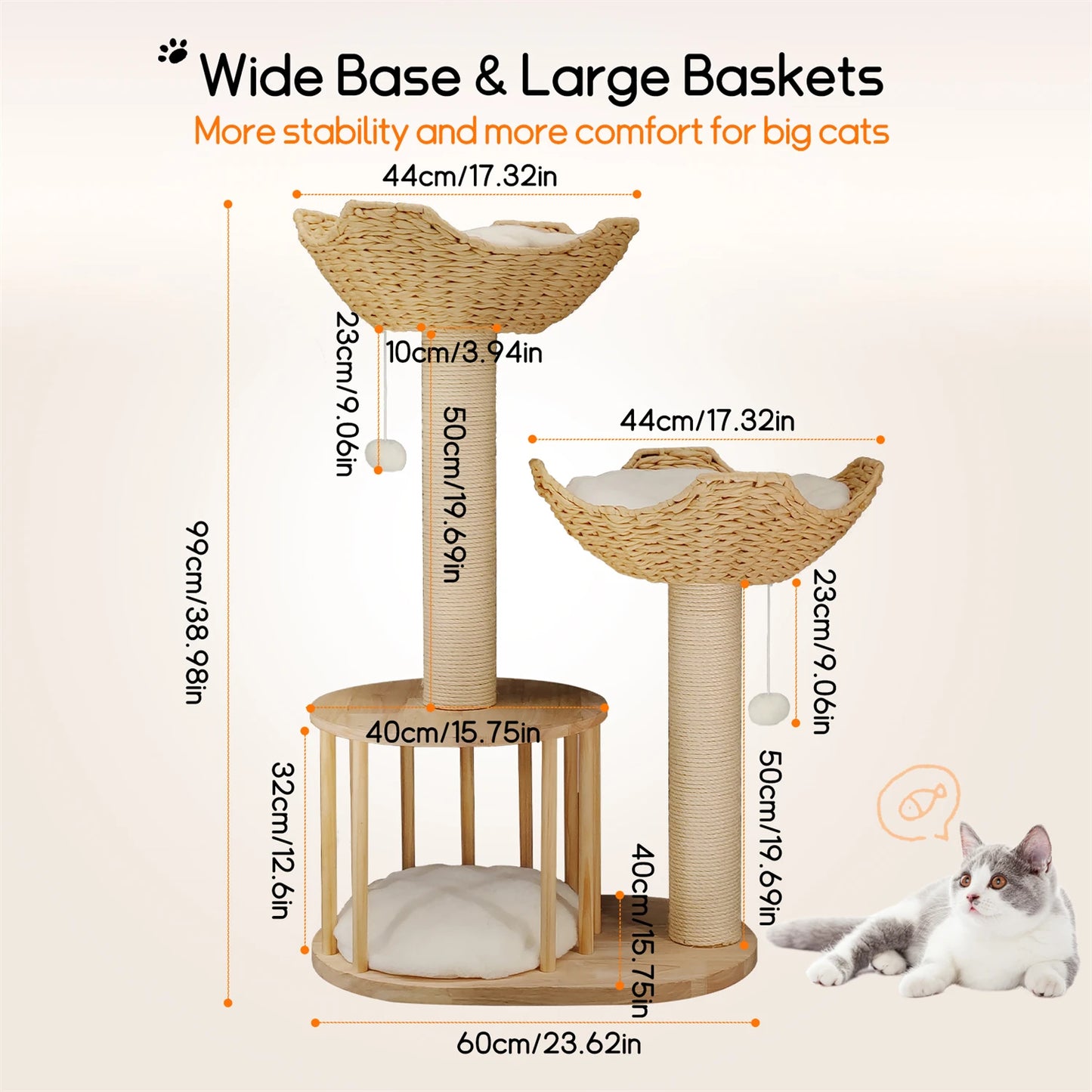 Tall Multilevel Cat Tree