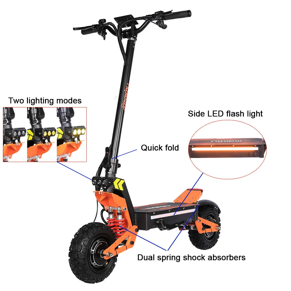 6000W Dual Motor Electric Scooter