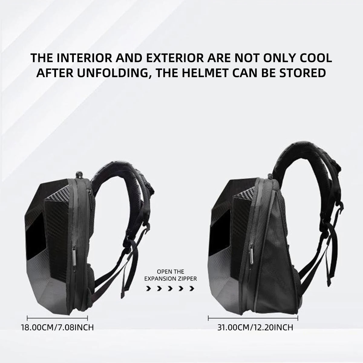 LED Display Motorcycle Backpack