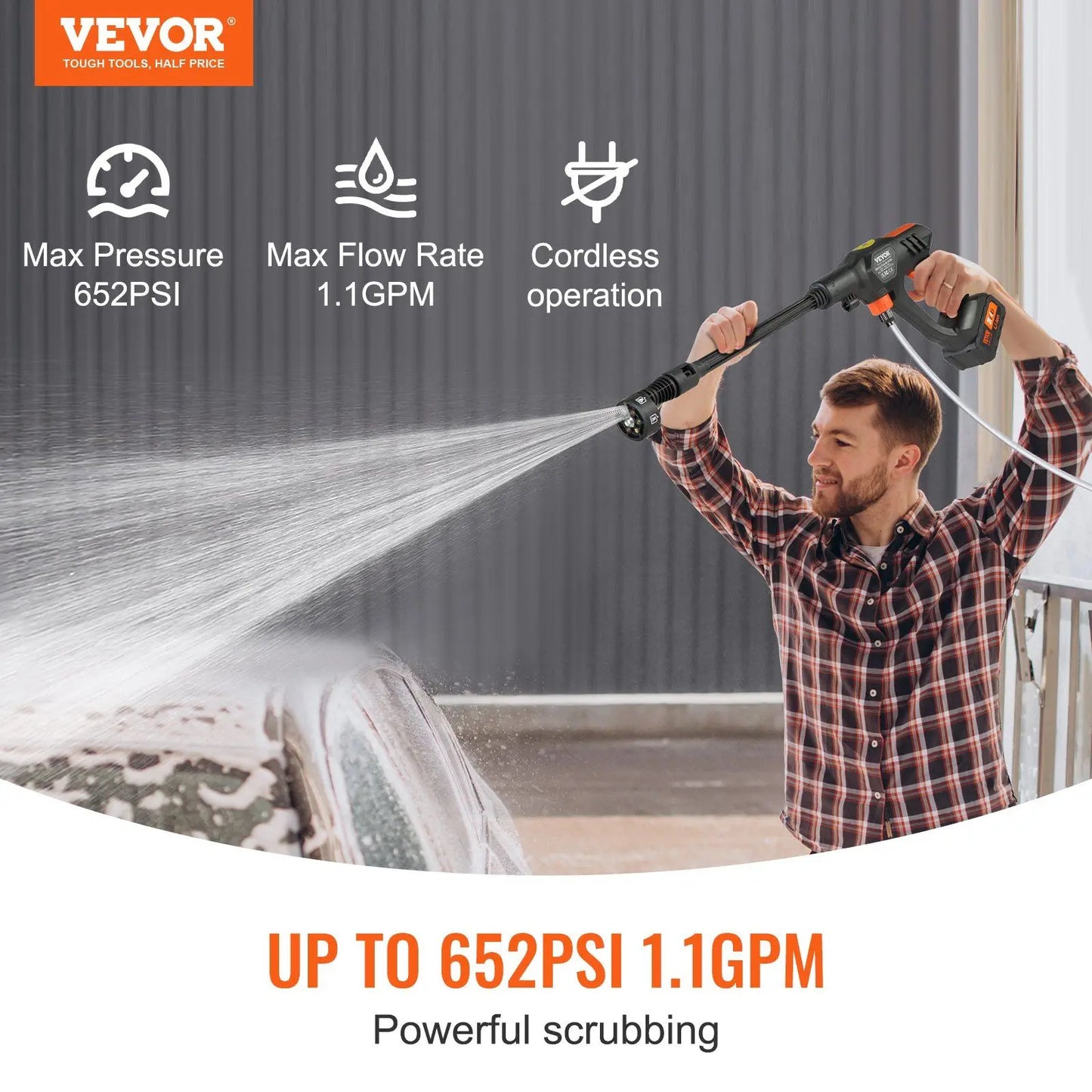 Cordless Pressure Washer Gun