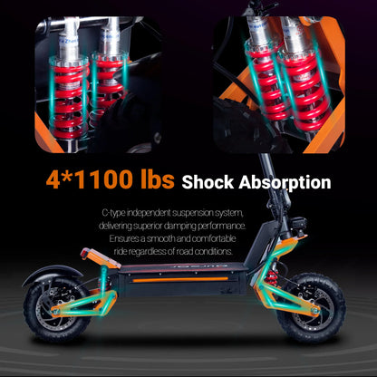 6000W Dual Motor Electric Scooter